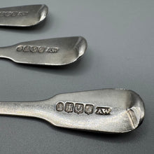 Load image into Gallery viewer, Set of Four Antique Silver Salt Spoons - Edinburgh 1840 - by Andrew Wilkie
