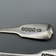 Load image into Gallery viewer, Set of Four Antique Silver Salt Spoons - Edinburgh 1840 - by Andrew Wilkie
