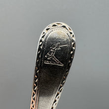 Load image into Gallery viewer, Six George III Silver Bright Cut Teaspoons with Crests - Attributed to Benjamin Cartwright II
