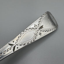 Load image into Gallery viewer, Pair of George III Silver Bright Cut Serving Spoons - Exeter 1804 - Richard Ferris
