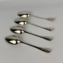 Load image into Gallery viewer, Cased Set of Four Georgian Serving Spoons - Thomas Wallis II - London 1792
